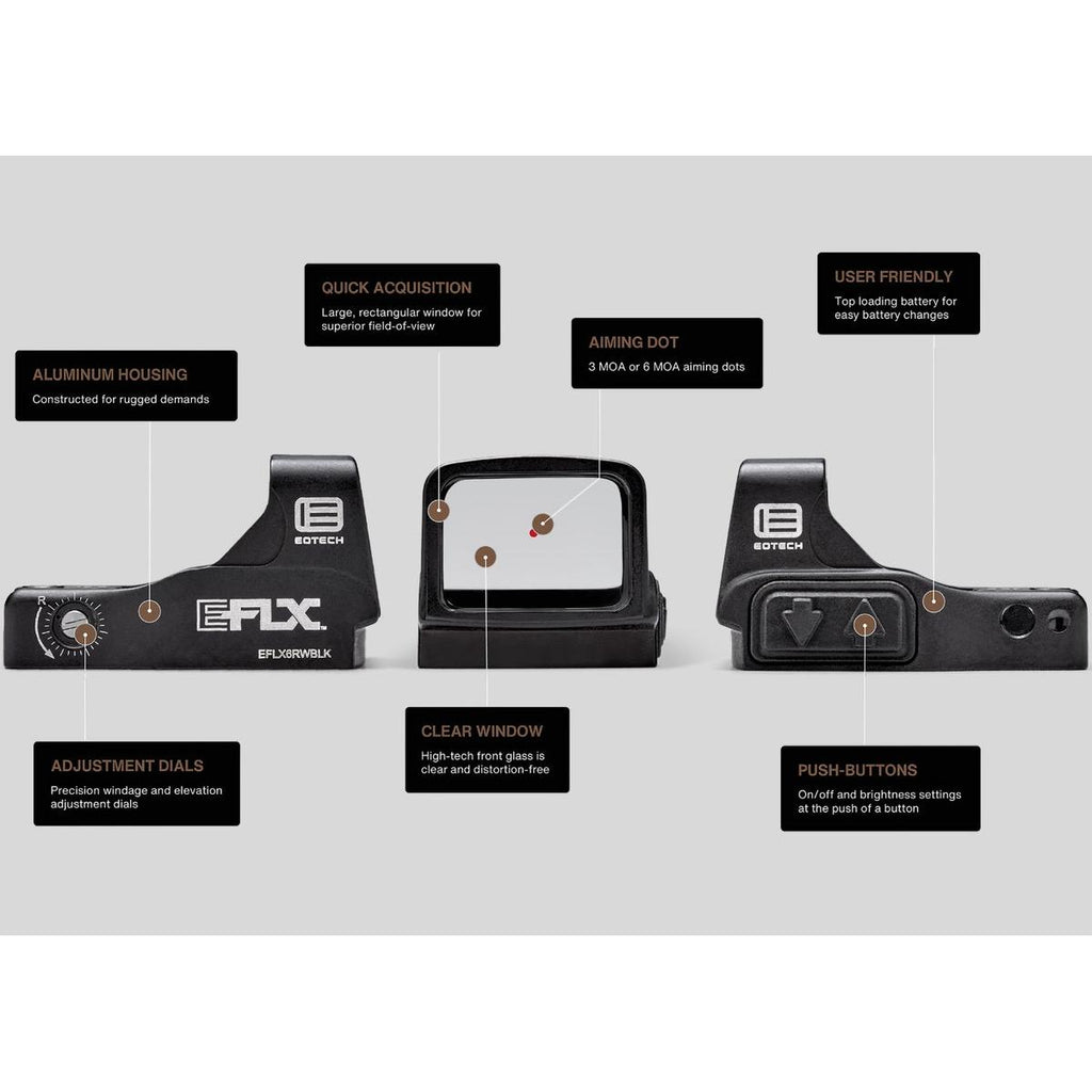 Kolimator EOTech EFLX 3 MOA - Czarny